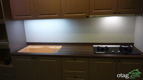 رویه کابینتِ ام دی اف و چوبی برای آشپزخانه های گرم و شیک