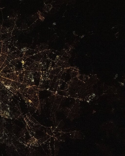 تصاویر برلین در شب از ایستگاه فضایی