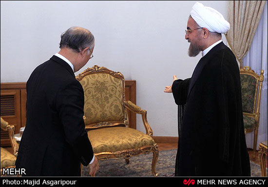 عکس: دیدار مدیر کل آژانس بین المللی انرژی اتمی با رئیس جمهور