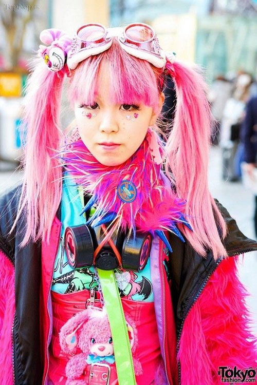 تیپ و آرایش عجیب دخترهای ژاپنی +عکس