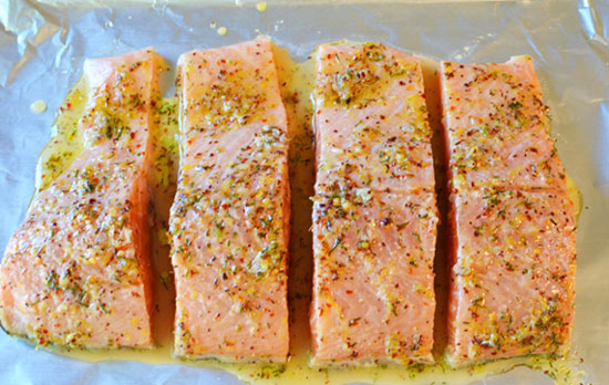 طرز تهیه ماهی سالمون به سبک یونانی