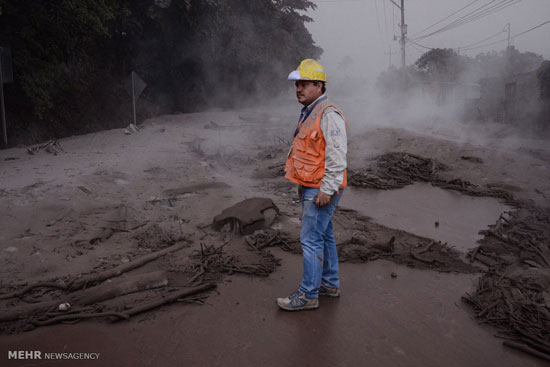 فوران آتشفشان در گواتمالا