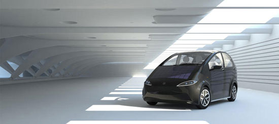 خودروی الکتریکی با قابلیت شارژ خورشیدی