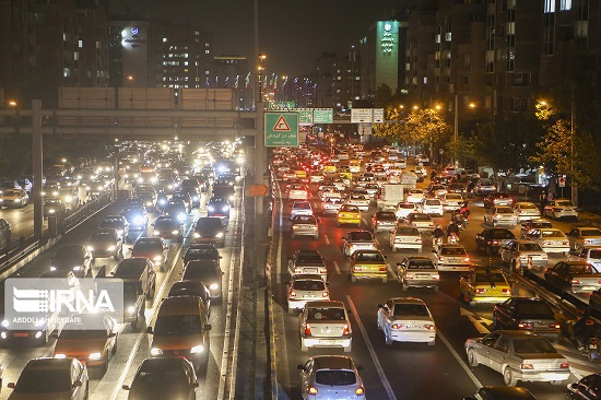 ترافیک تصمیمات کرونایی در تهران، ساعت ۱۸