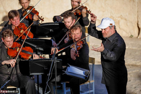 عکس: کنسرت روسی در ویرانه‌های پالمیرا