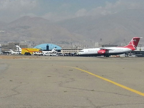 هواپیمای قشم‌ ایر دچار سانحه شد +عکس