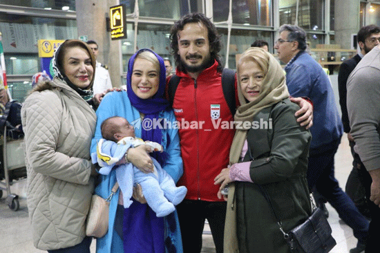 استقبال خانواده پیمان حسینی از دروازه‌بان قهرمان