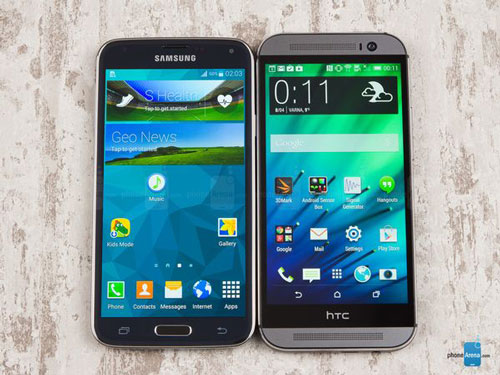 Samsung Galaxy S5 در برابر HTC One M8