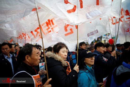 تجمع میلیونی علیه رئیس جمهور کره جنوبی