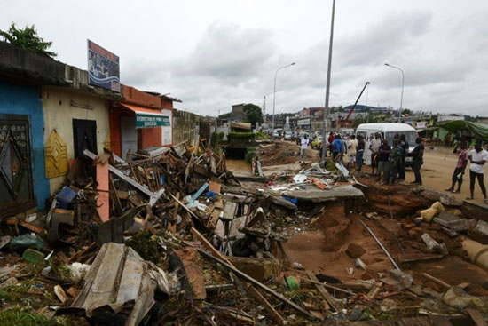 پایتخت ساحل عاج را آب برد