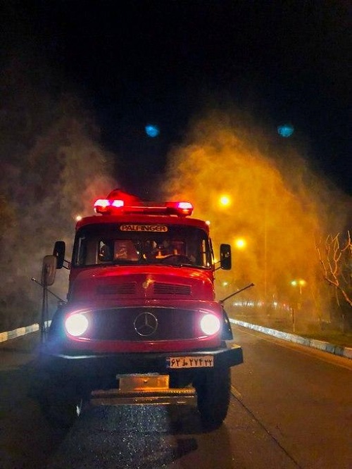 دستگاه ضدعفونی، ساخت آتش‌نشانی تهران