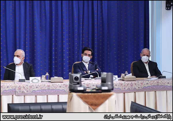 جلسه هیات دولت با حضور رئیسی و وزرای روحانی