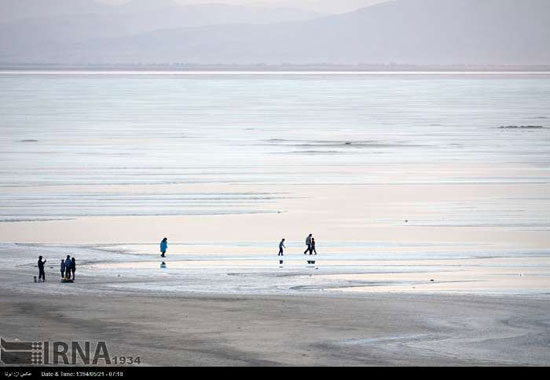 تصاویری از آخرین وضعیت دریاچه ارومیه