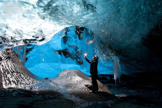 تصاویری استثنایی از یک آبشار یخ زده