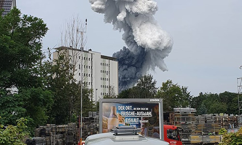 انفجار مهیب در کارخانه مواد شیمیایی در آلمان