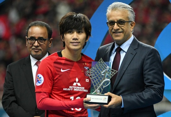 کاشیواگی، بهترین بازیکن لیگ قهرمانان آسیا شد