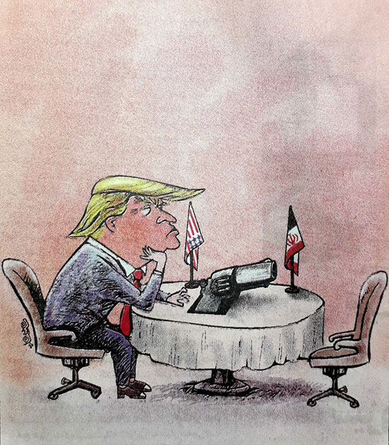 کاریکاتور: ترامپ برای مذاکره با ایران آماده شد!