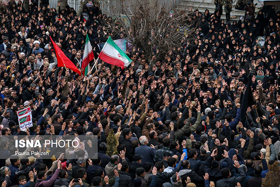 راهپیمایی مردم ایران در پی شهادت حاج قاسم