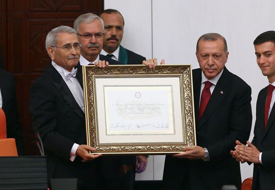 گلباران اردوغان در مراسم تحلیف