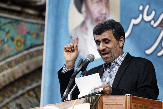 عکس: سخنرانی احمدی‌ نژاد در زنجان