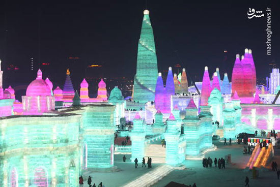جشنواره سازه‌های برفی و یخی در هاربین چین