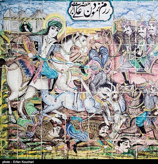 تکیه معاون الملک؛ شاهکار کاشی کاری ایران