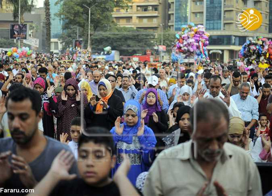نماز مختلط مصری‌ها به مناسبت عید قربان