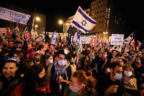تظاهرات هزاران اسرائیلی علیه نتانیاهو