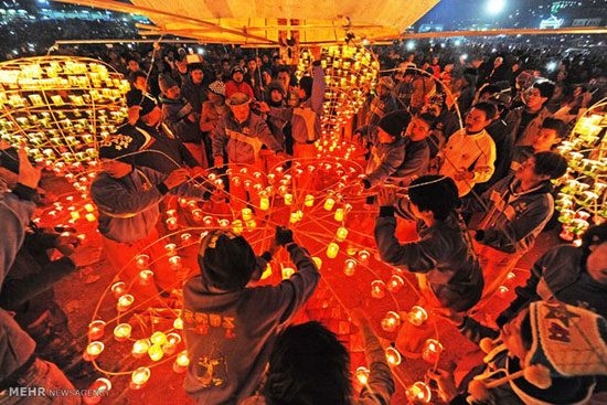 تصاویری زیبا از جشنواره نور در میانمار