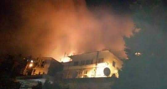 آتش‌سوزی گسترده در منطقه صعب‌العبورِ لبنان