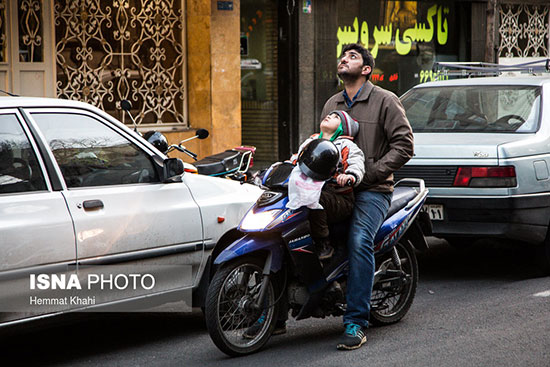 شلیک ضدهوایی در آسمان تهران