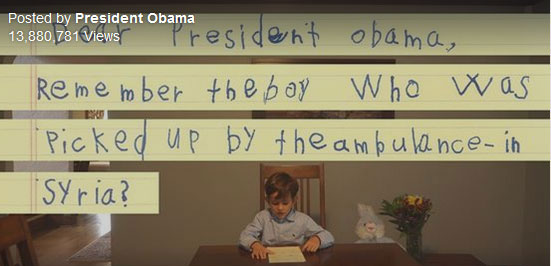 بازتاب جهانی نامه کودک 6 ساله نیویورکی به اوباما