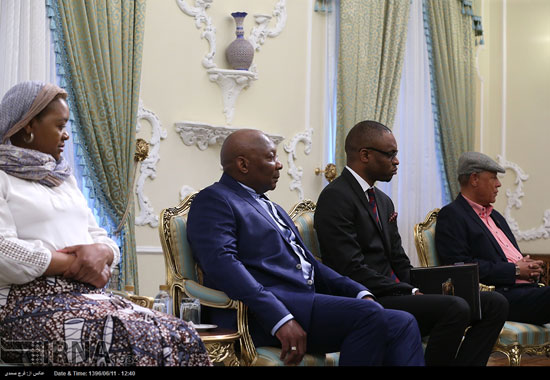 دیدار رئیس مجلس آفریقای جنوبی با روحانی