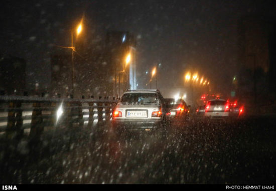 عکس: بارش برف در تهران