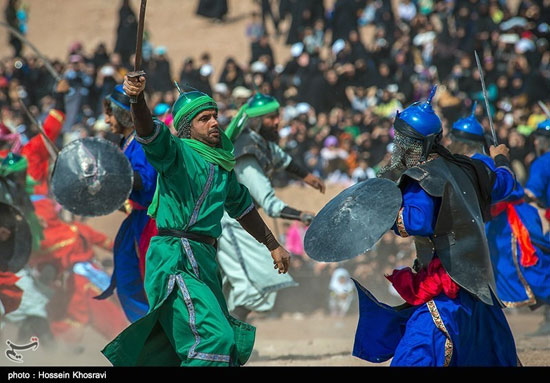 بزرگترین تعزیه میدانی کشور در صحرا رود فسا - شیراز