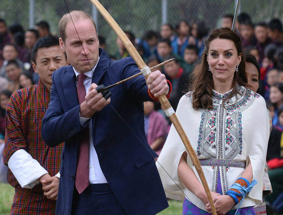 زوج سلطنتی انگلیس در بوتان +عکس
