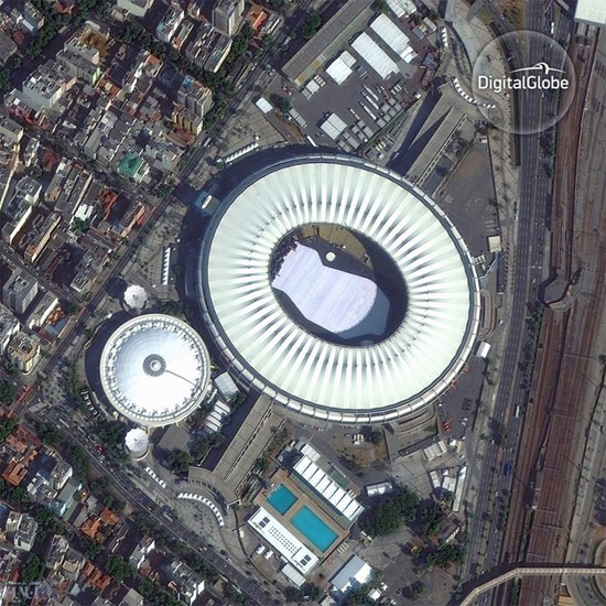 ورزشگاه‌های المپیک ریو را از فضا ببینید