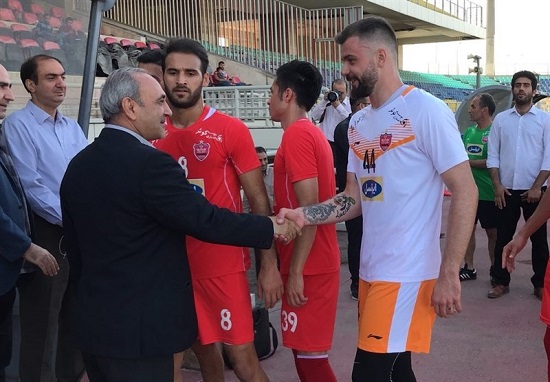 گرشاسبی در تمرین پرسپولیس حاضر شد