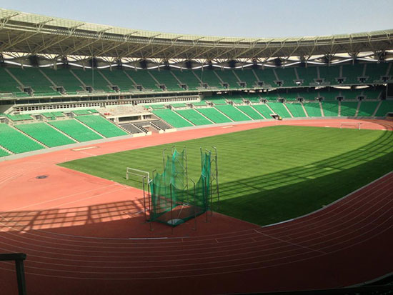 این استادیوم زیبا میزبان ایران در بصره است