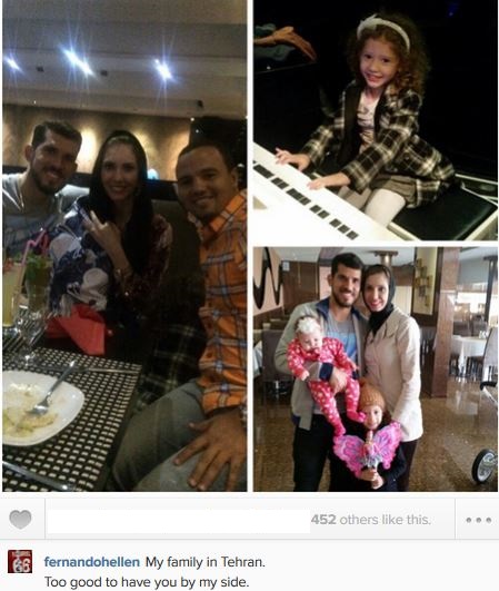 گابریل و خانواده‌اش در تهران+ عکس