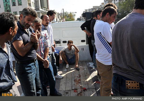 عکس؛نمایش اراذل و اوباش در خانی آباد تهران