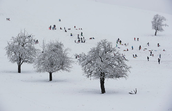 تصاویری از اولین برف زمستانی در نقاط مختلف جهان