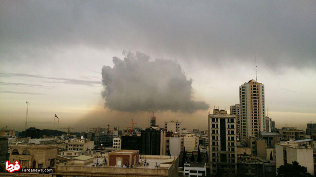 پدیده نادر آب و هوایی در تهران