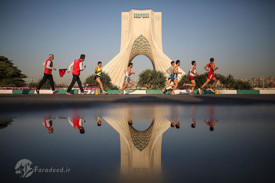 گزارش تصویری الجزیره از دوی ماراتن تهران