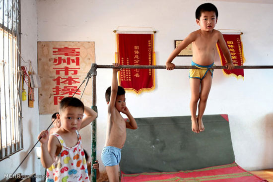 عکس: کمپ آموزش ژیمناستیک در چین