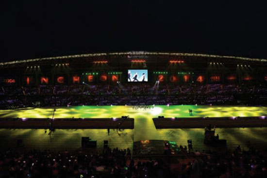 گزارش تصویری: افتتاحیه بازی‎های آسیایی