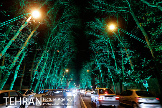 زیبایی های تهران در شب