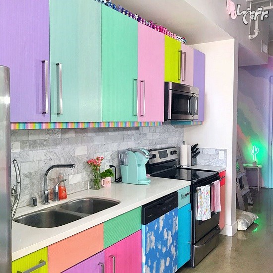 رنگارنگ‌ترین آپارتمانی که تا به حال دیده اید