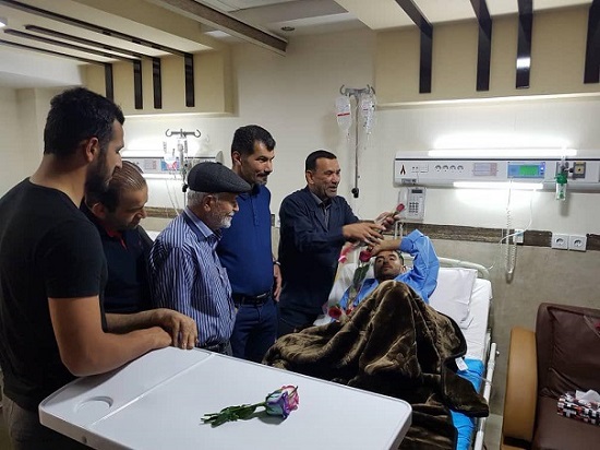 عیادت آبی‌های خوزستان از مجروحان حادثه اهواز
