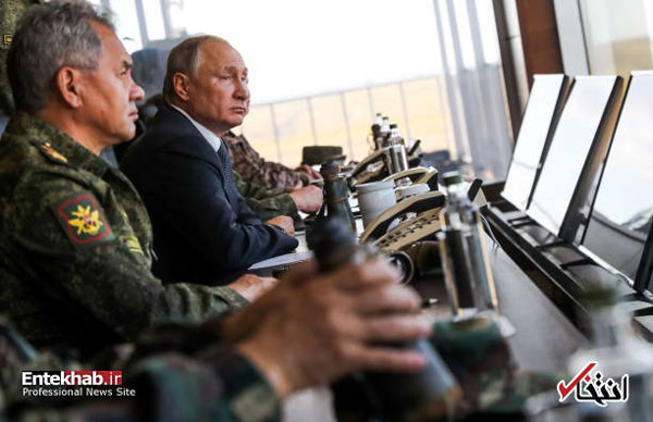 پوتین نظاره‌گر بزرگترین رزمایش ارتش روسیه